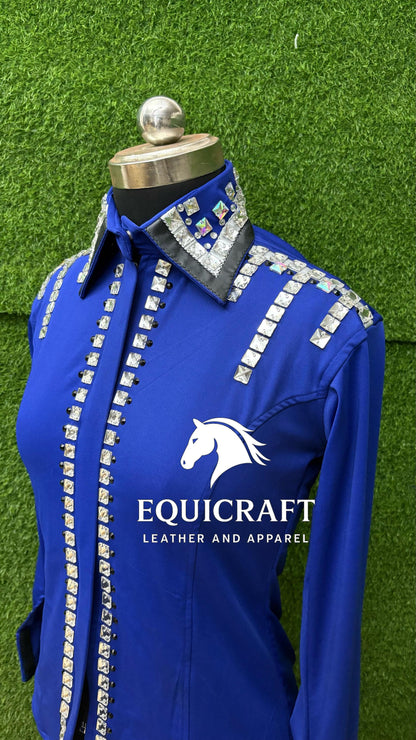 Western Show Shirt | Rodeo Shirt Women | Cowgirl Show Clothing | Equestrian Apparel