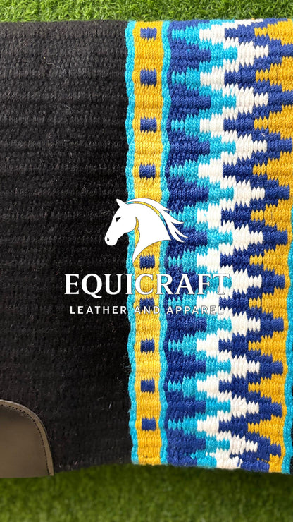 Western Show Set | Crystal Shirt + Handwoven Wool Saddle Blanket | Competition Horse Tack
