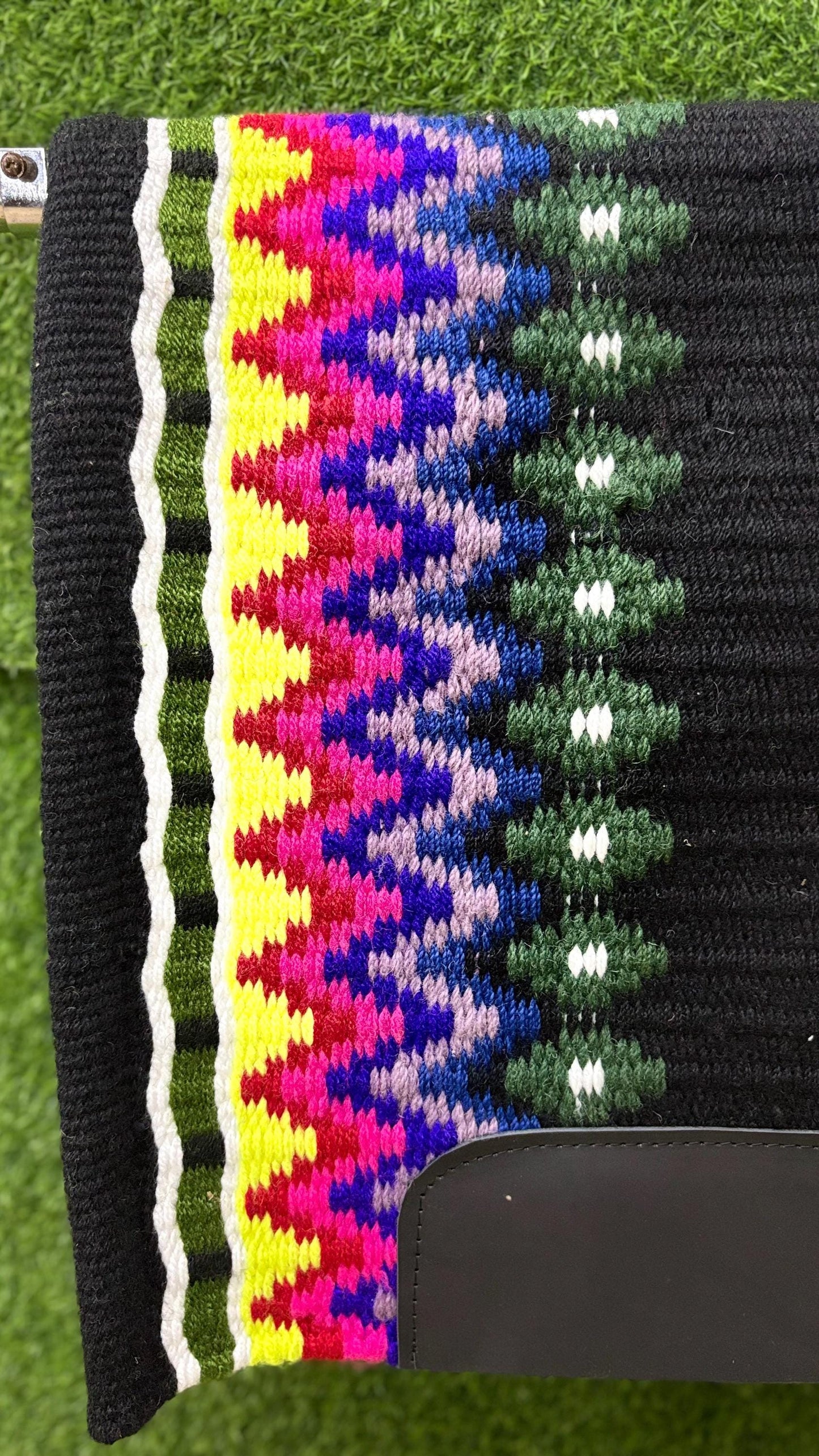 Western Wool Show Blanket | Handwoven Saddle Pad | Custom Horse Tack for Trail & Arena Riding