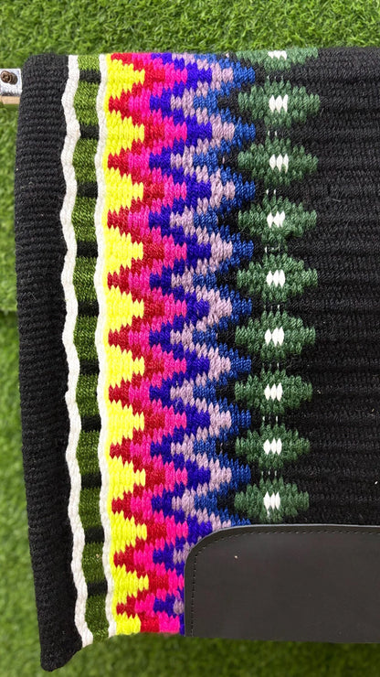 Western Wool Show Blanket | Handwoven Saddle Pad | Custom Horse Tack for Trail & Arena Riding