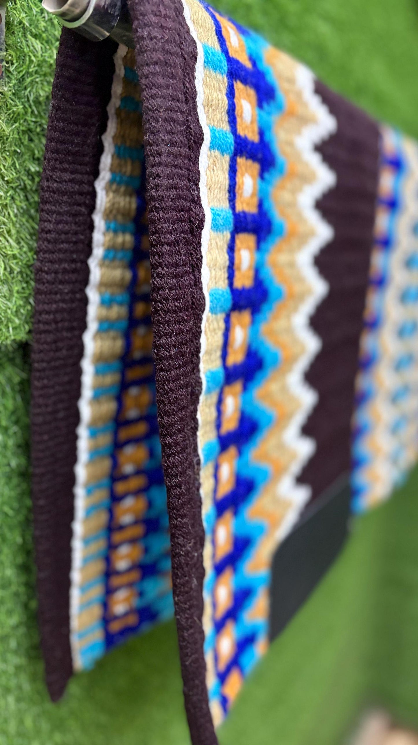 Western Wool Show Blanket | Handwoven Saddle Pad | Custom Horse Tack for Trail & Arena Riding