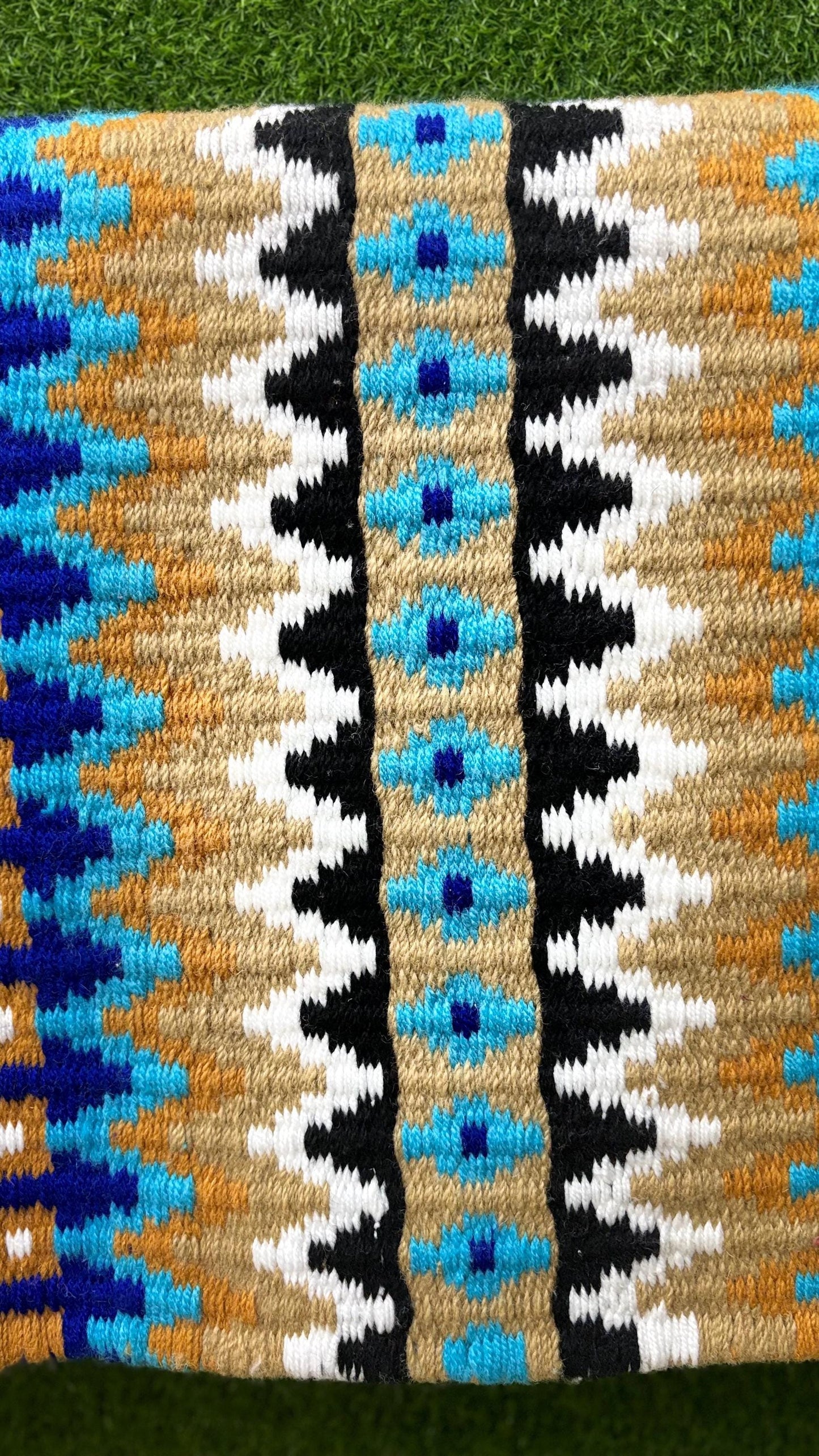 Western Wool Show Blanket | Handwoven Saddle Pad | Custom Horse Tack for Trail & Arena Riding