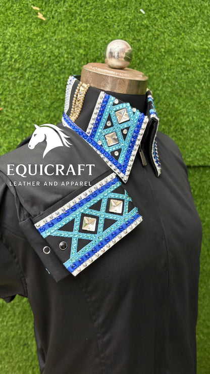 Western Show Shirt | Rodeo Shirt Women | Cowgirl Show Clothing | Equestrian Apparel