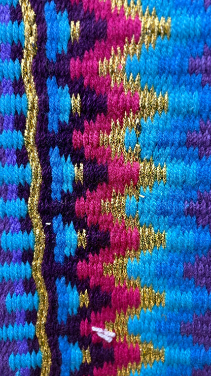 Western Saddle Pad | Purple Saddle Blanket | Wool Horse Pad | Multicolor Southwest Show Pad | Horse Tack Gift